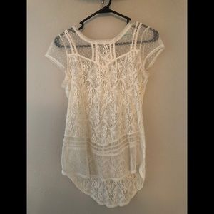 Sheer lace top